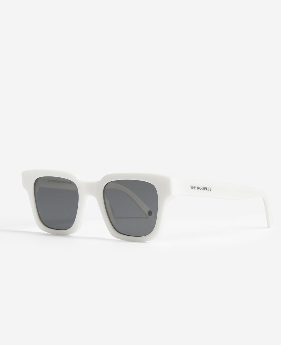 gafas de sol blancas acetato