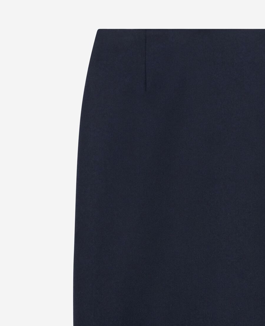 The Kooples F NAVY long navy pencil skirt