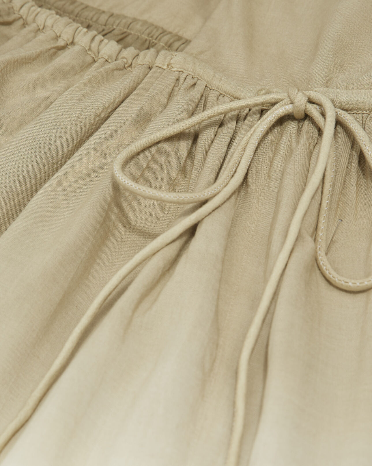 The Kooples FEMME KAKI robe longue sans manches dos nu kaki dégradée