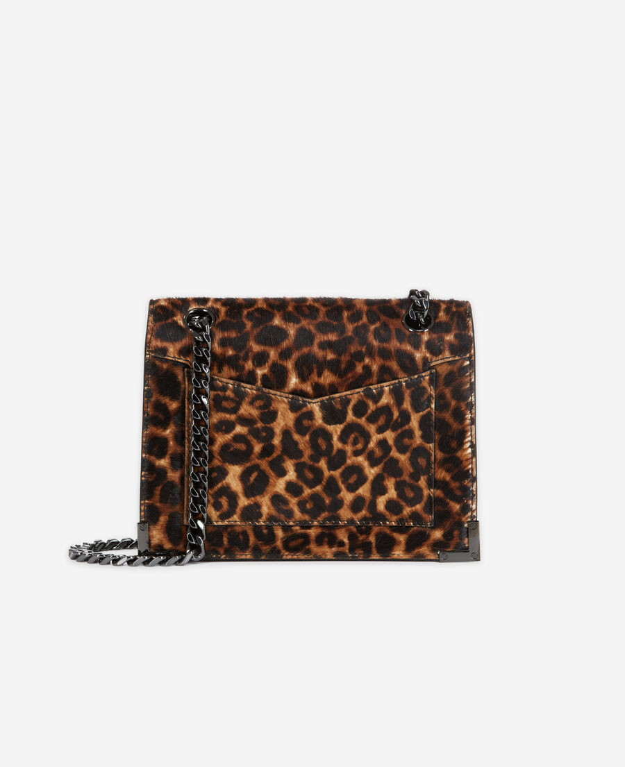 The Kooples WOMEN LEOPARD small emily bag in leopard print leather