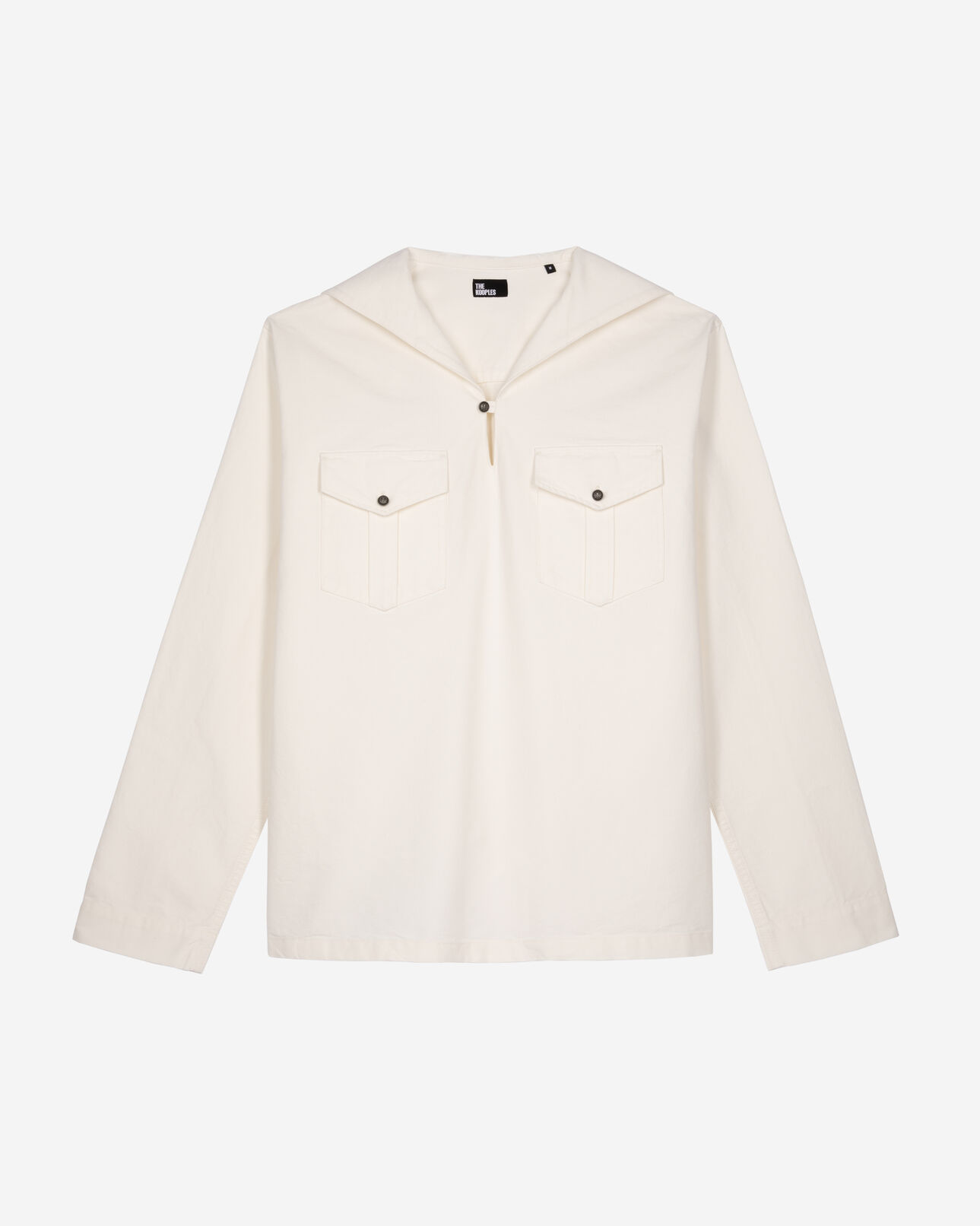 The Kooples MEN ECRU white shirt collar