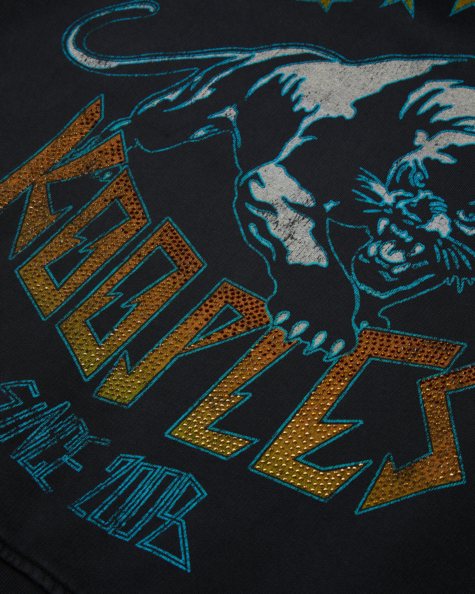 Sweatshirt à sérigraphie noir, BLACK WASHED, hi-res image number null