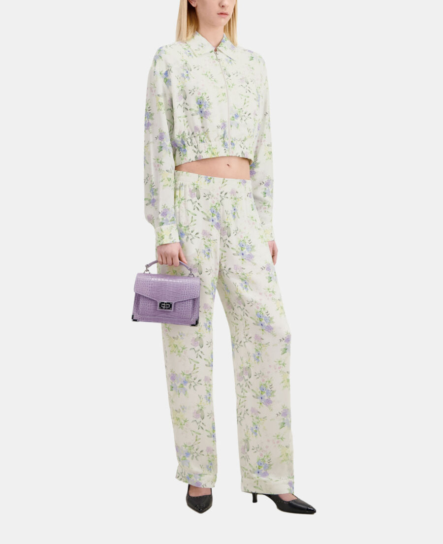 The Kooples DAMEN LIGHT BLUE/WHITE hose mit print