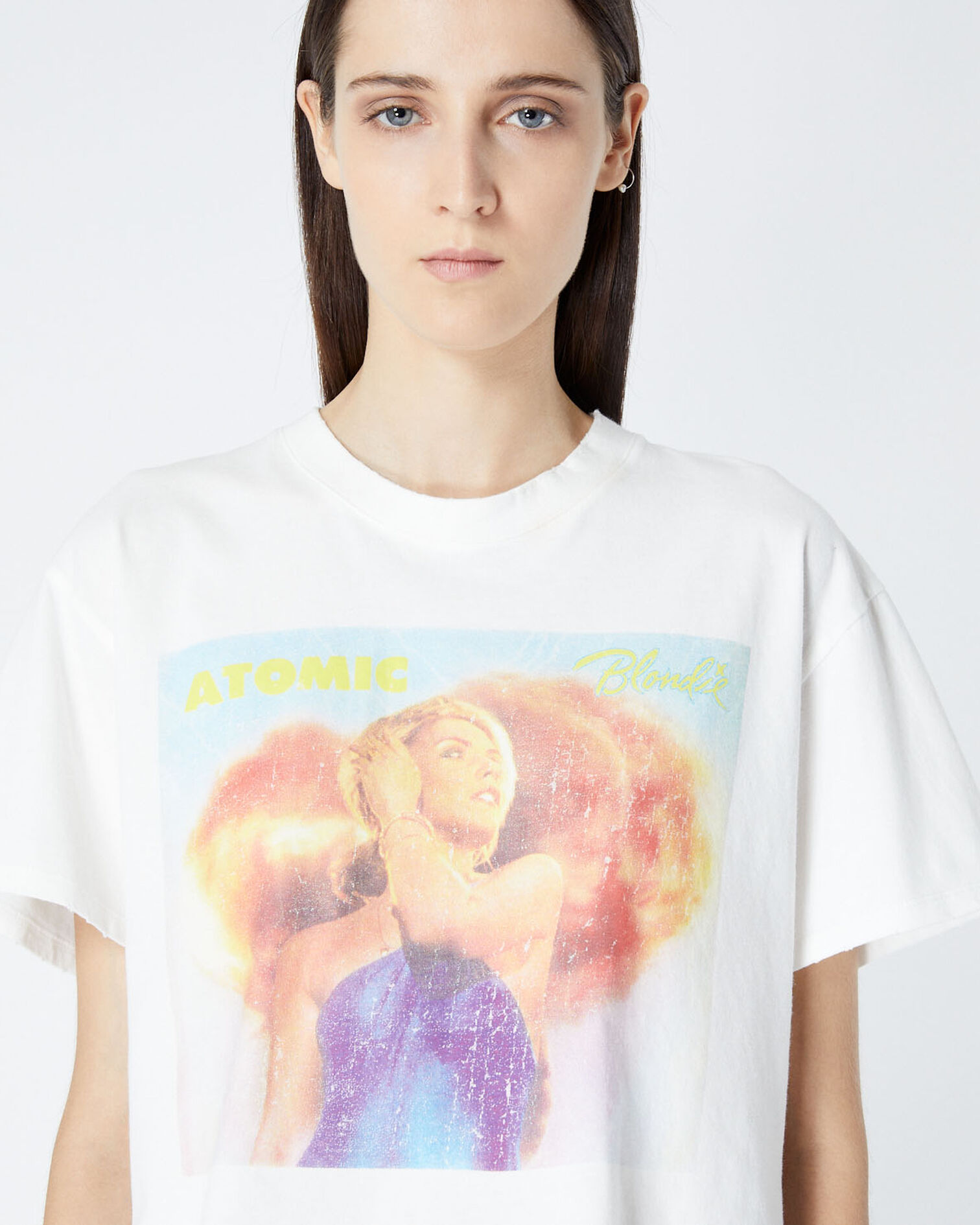T-shirt écru coton motif Blondie, ECRU, hi-res image number null