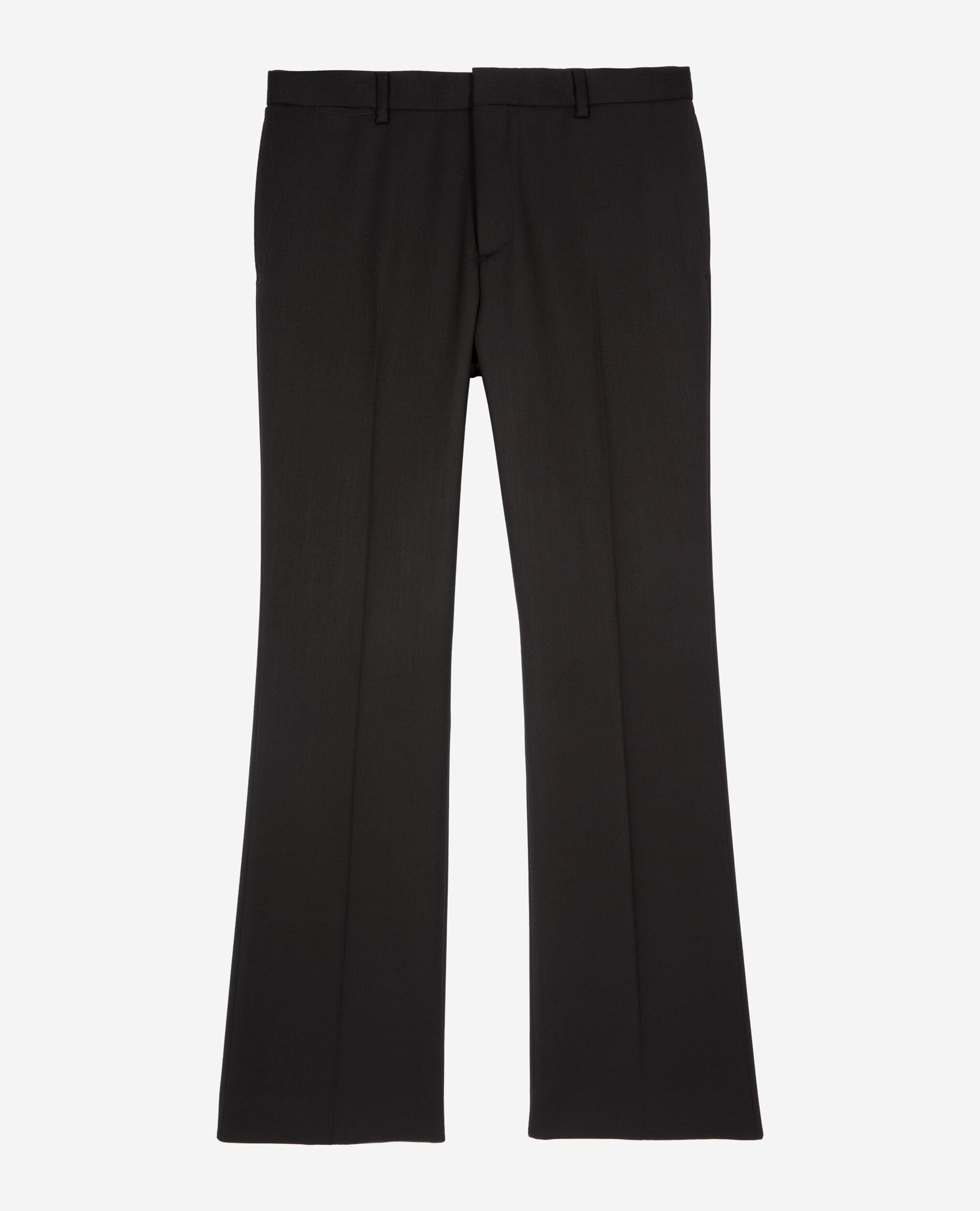 Black wool pants, BLACK, hi-res image number null