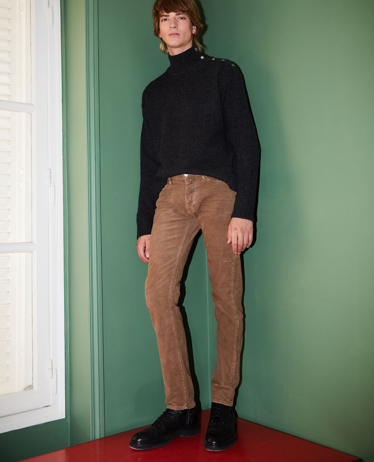 Beige velvet pants 2025