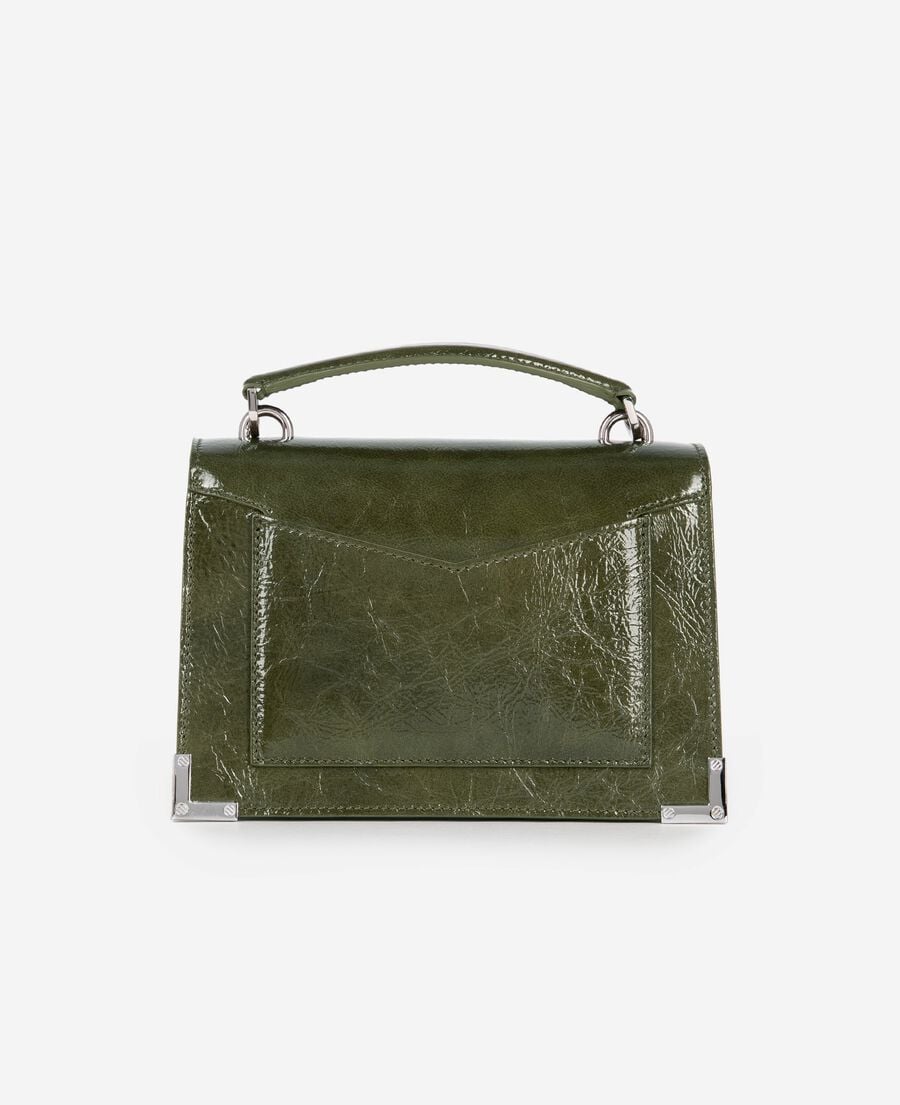 The Kooples DAMEN OLIVE emily small bag aus grünem leder