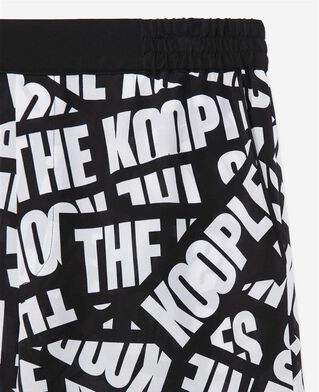 The Kooples F BLACK / WHITE pants with tape logo