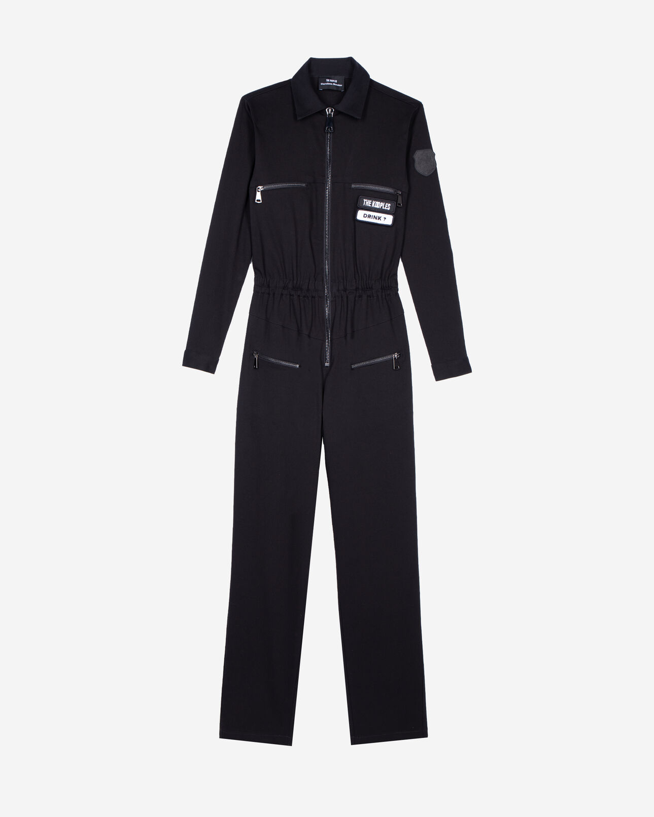 The Kooples FEMME BLACK combinaison the kooples x carolina ritzler noire en coton