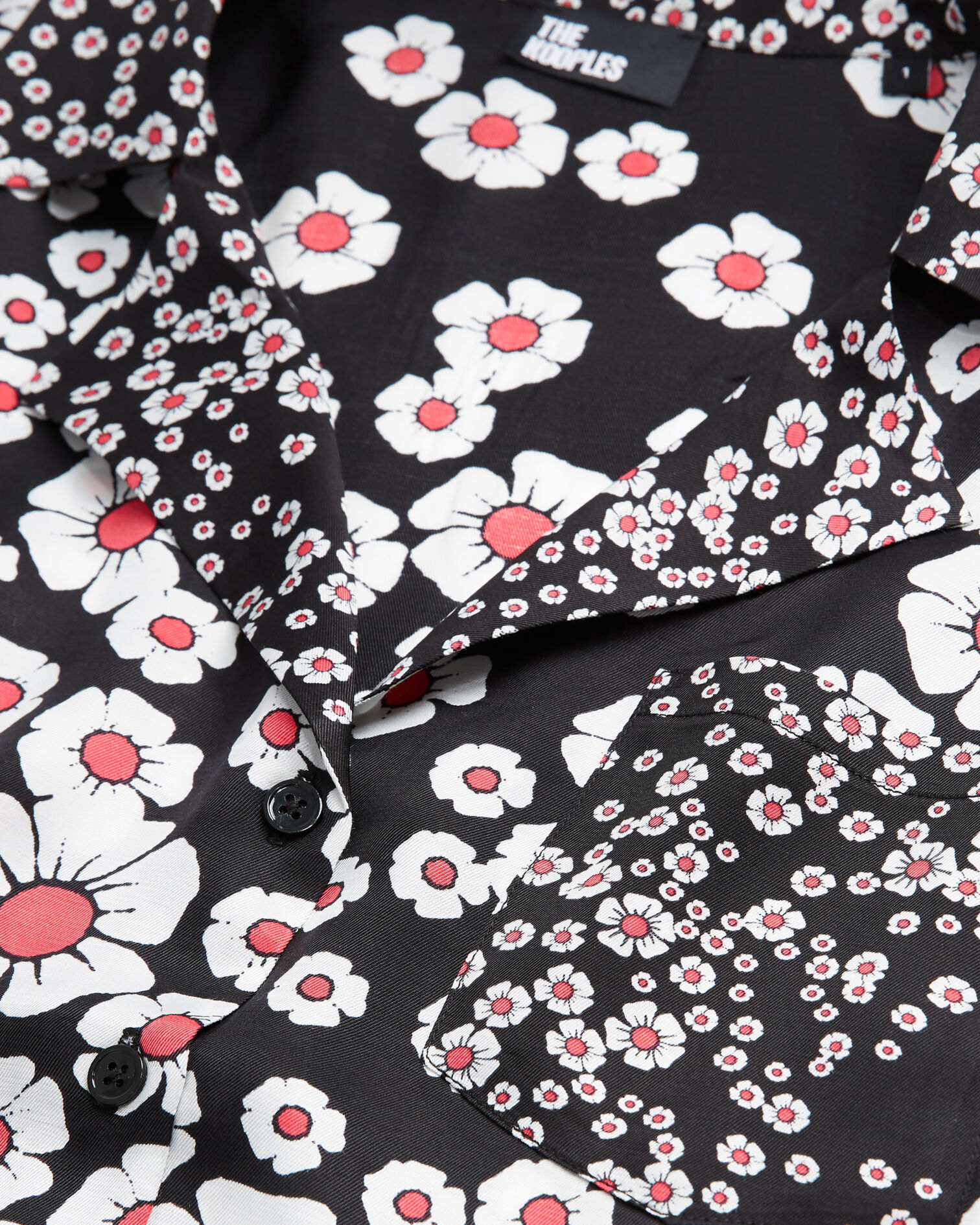 Floral shirt dress, BLACK / PINK, hi-res image number null