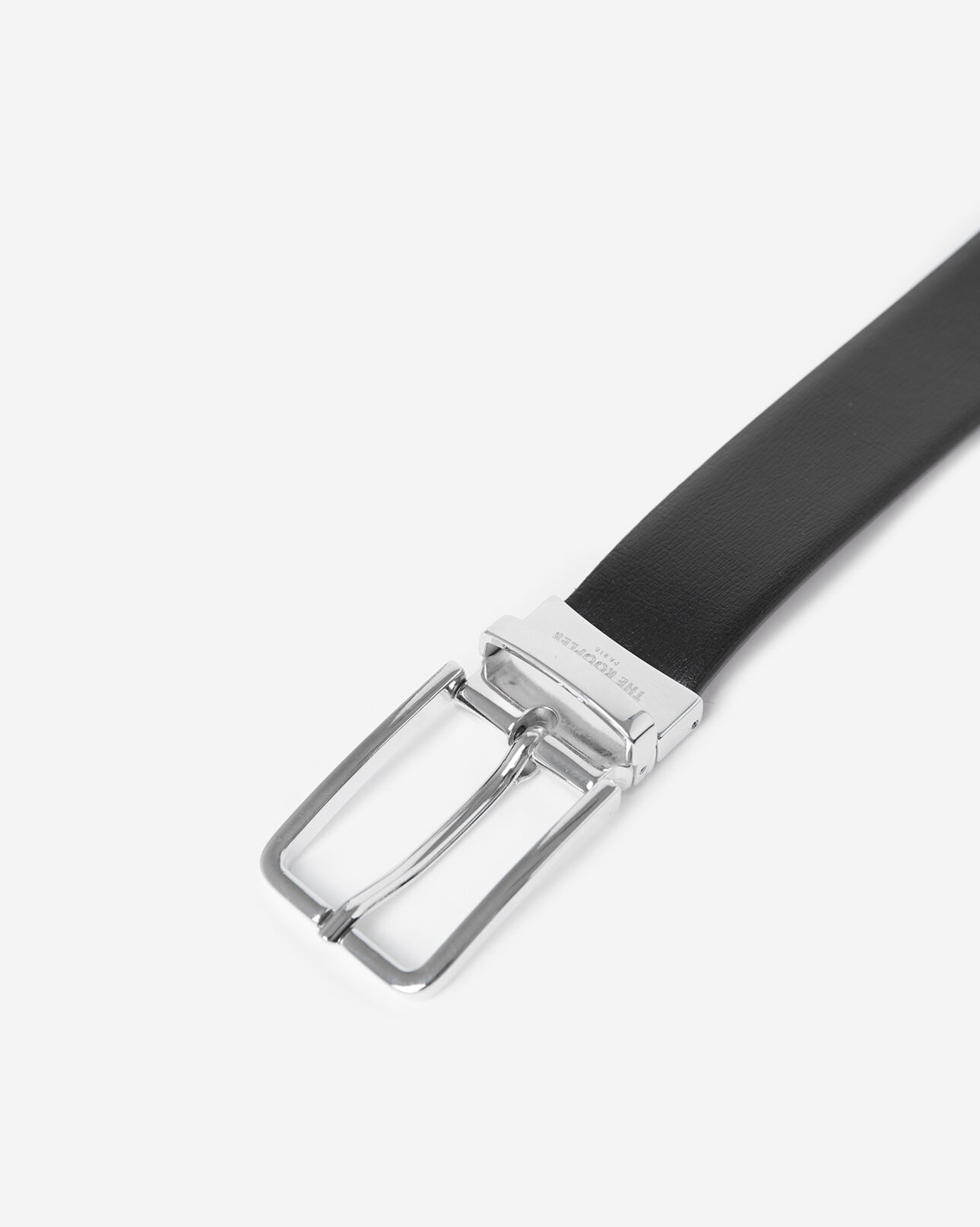 The Kooples HOMME BLACK ceinture cuir bicolore réversible