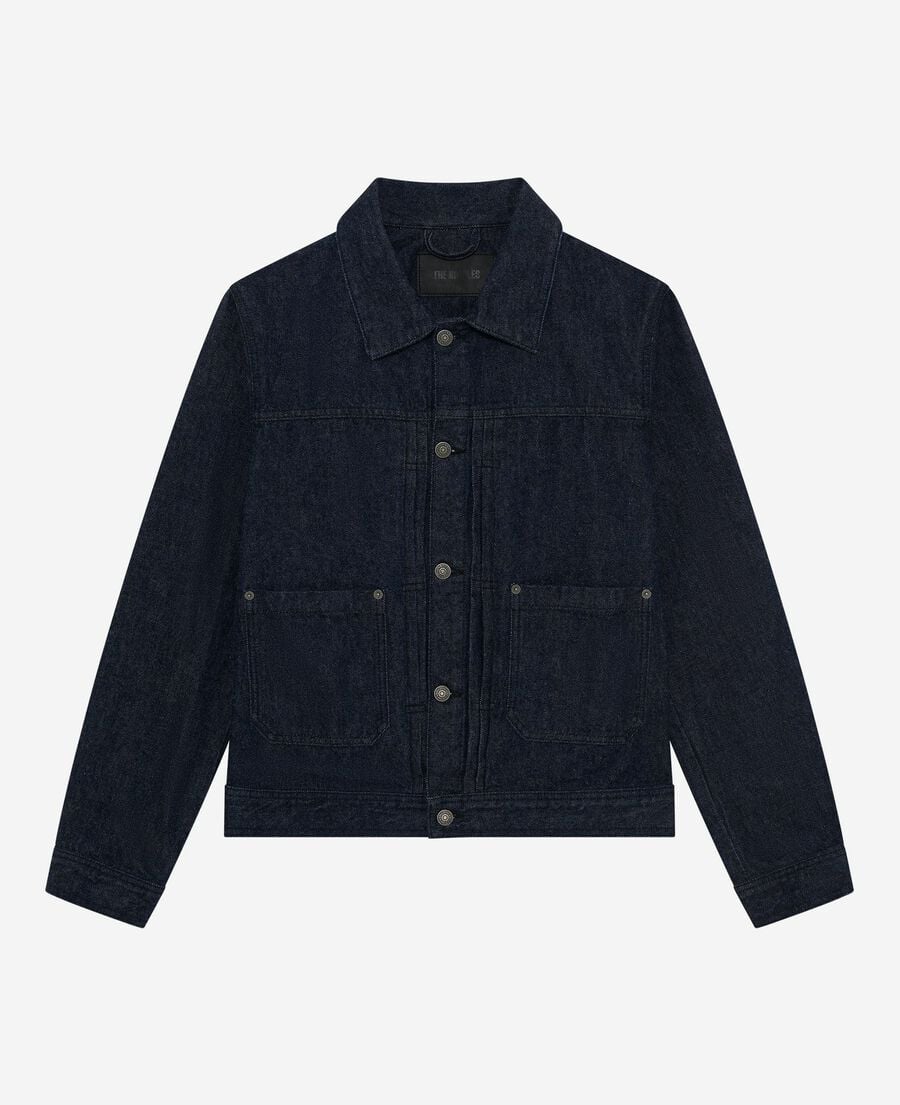 The Kooples H BLUE ELECTRIC dark blue denim jacket