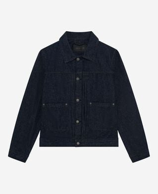 The Kooples H BLUE ELECTRIC dark blue denim jacket