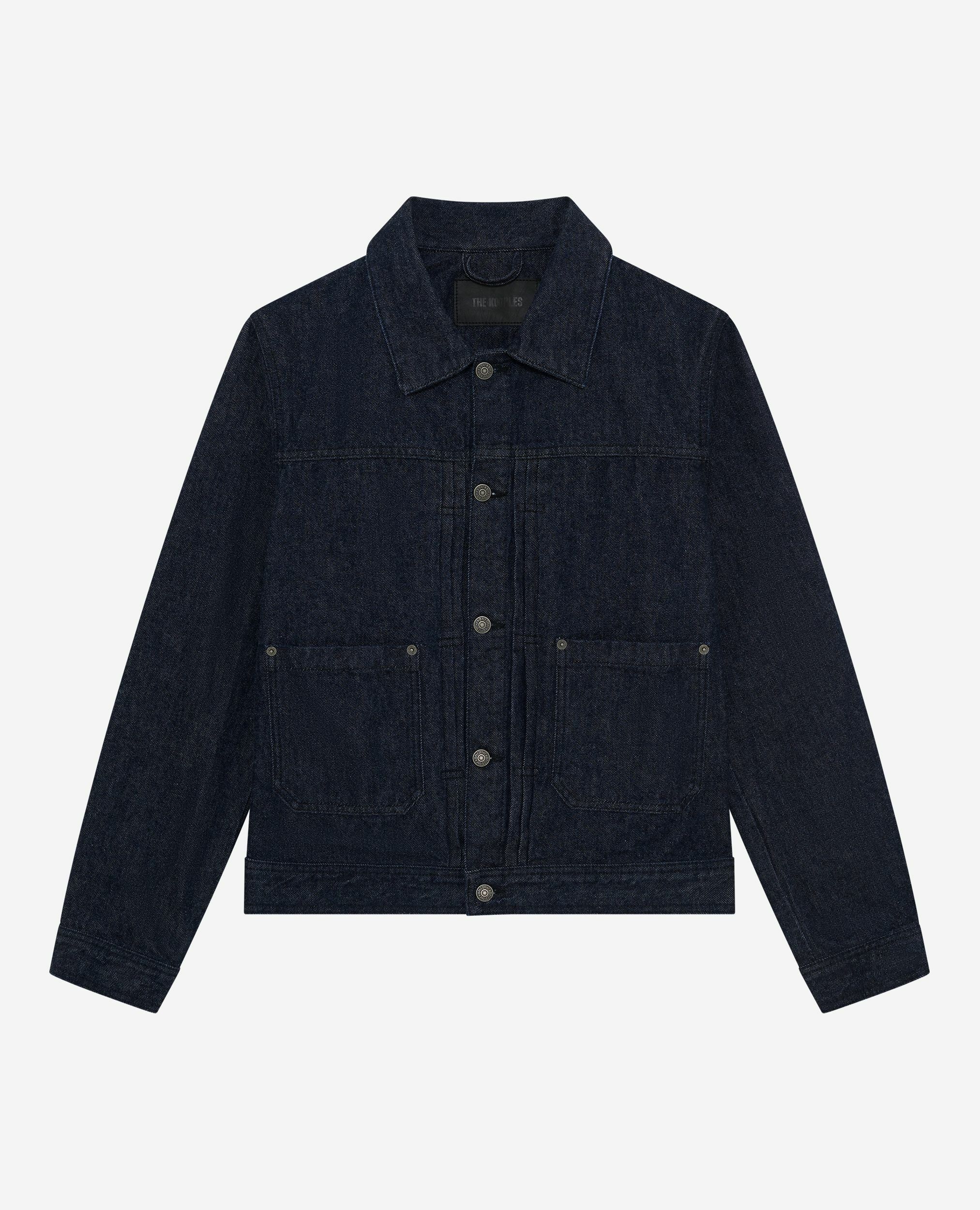 Dark blue denim jacket, BLUE ELECTRIC, hi-res image number null