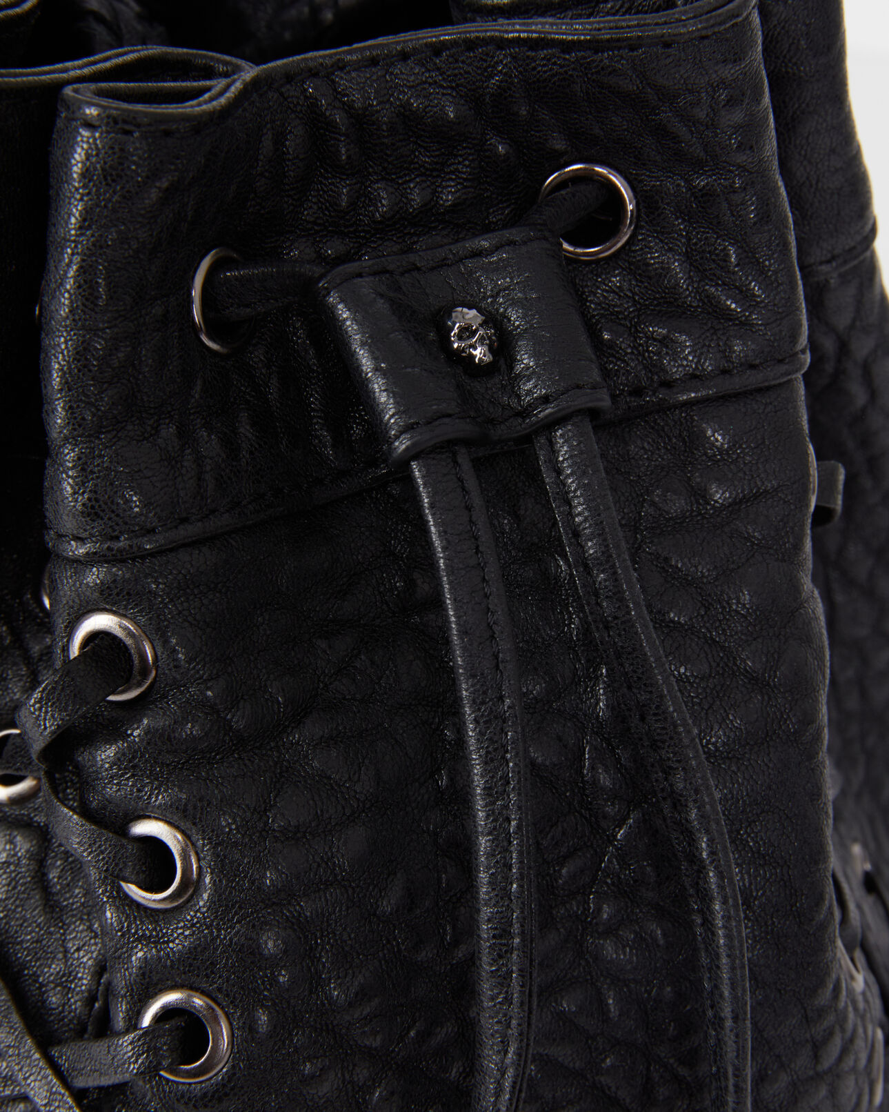 The Kooples MUJER BLACK heritage bolso bombonera piel negro lazada