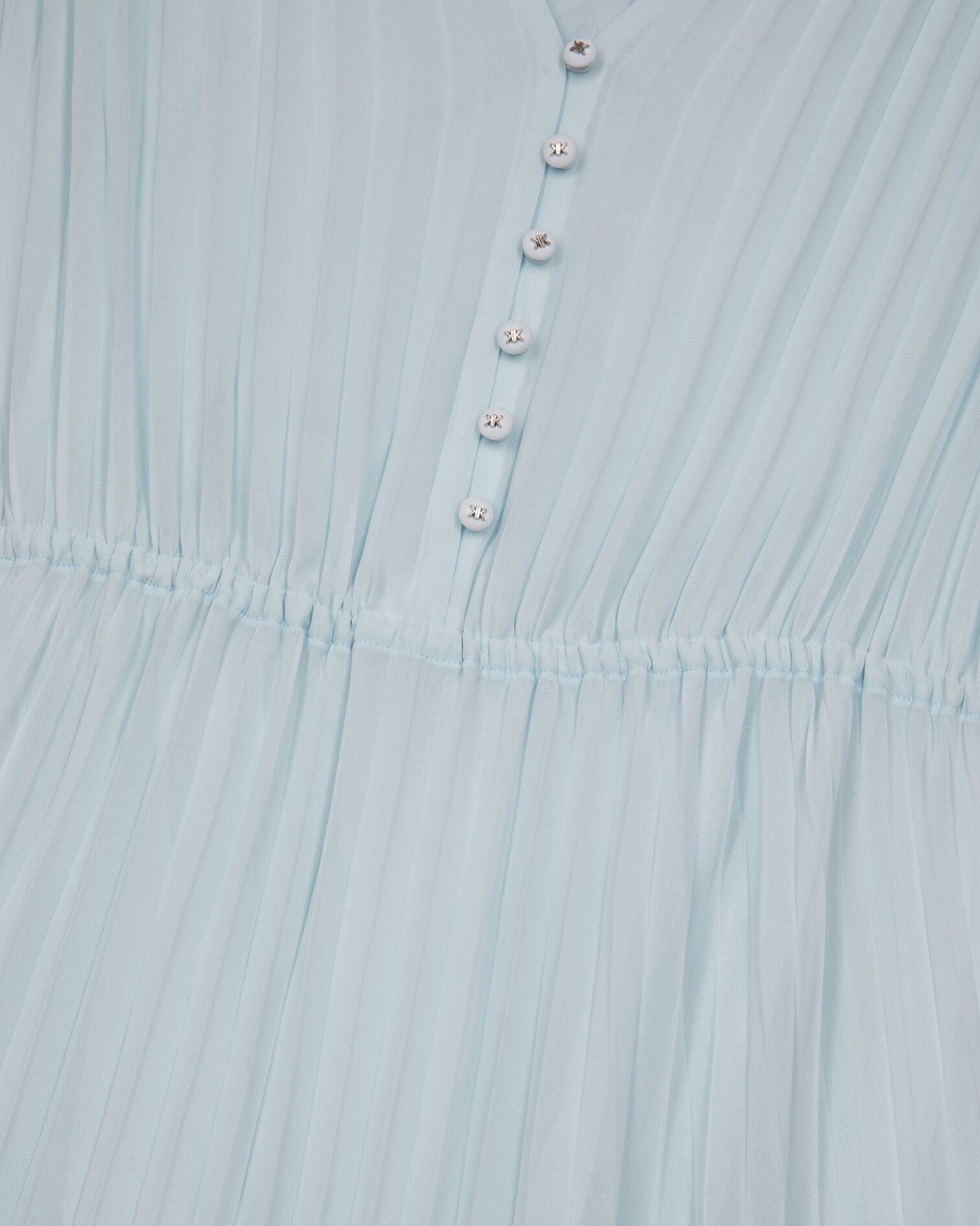 Light blue plumetis long pleated dress, BABY BLUE, hi-res image number null