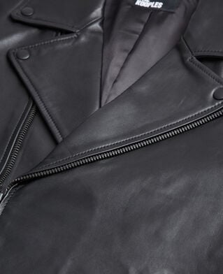 The Kooples HOMME BLACK blouson en cuir noir
