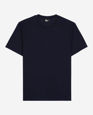 The Kooples HOMME NAVY t-shirt droit uni bleu marine