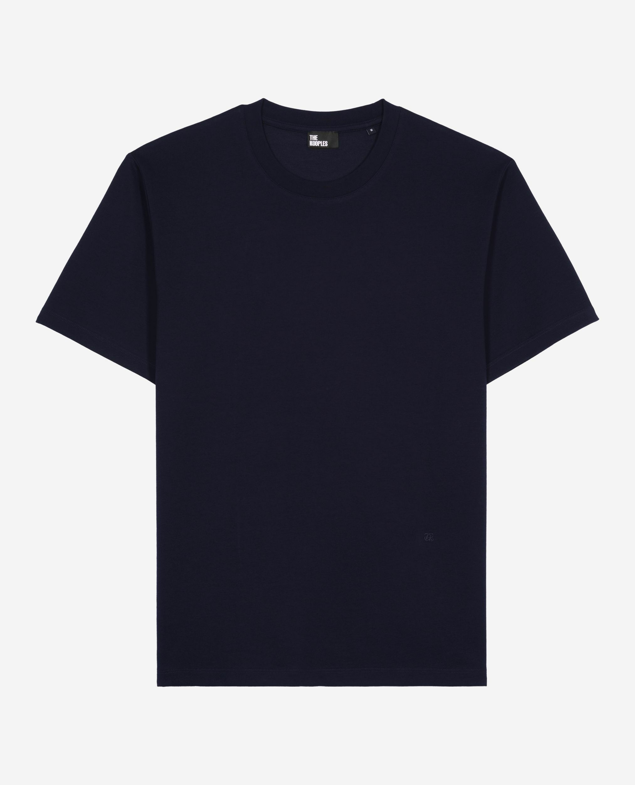 T-shirt droit uni bleu marine, NAVY, hi-res image number null