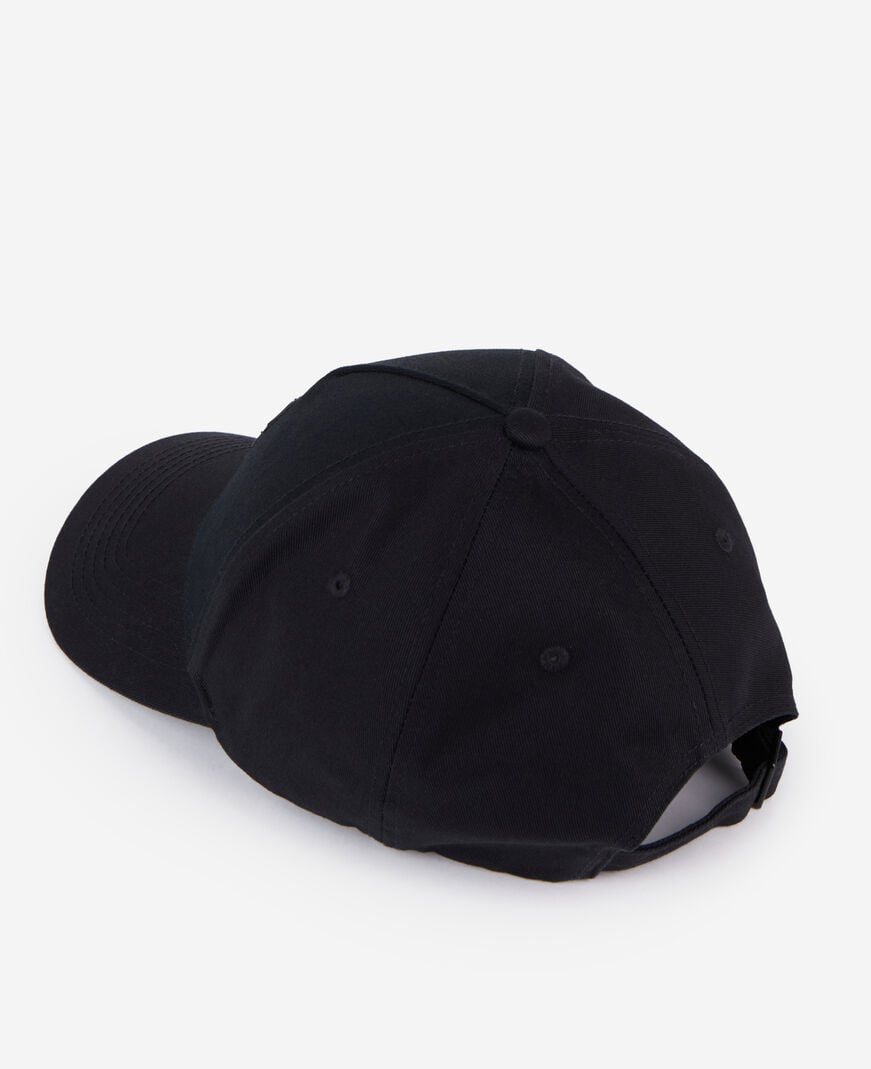The Kooples MIXED BLACK black cap with blazon patch