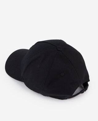 The Kooples MIXED BLACK black cap with blazon patch