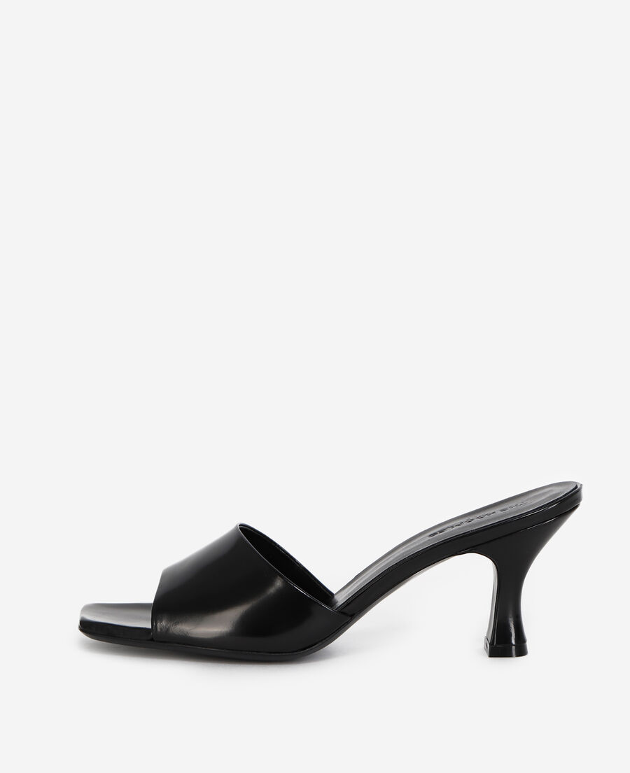 Open black sandals with small heel | The Kooples