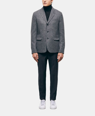 The Kooples H GREY gray patterned wool jacket