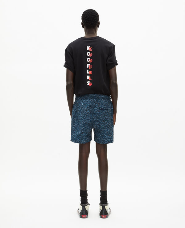 The Kooples HOMME BLUE maillot de bain imprimé bleu
