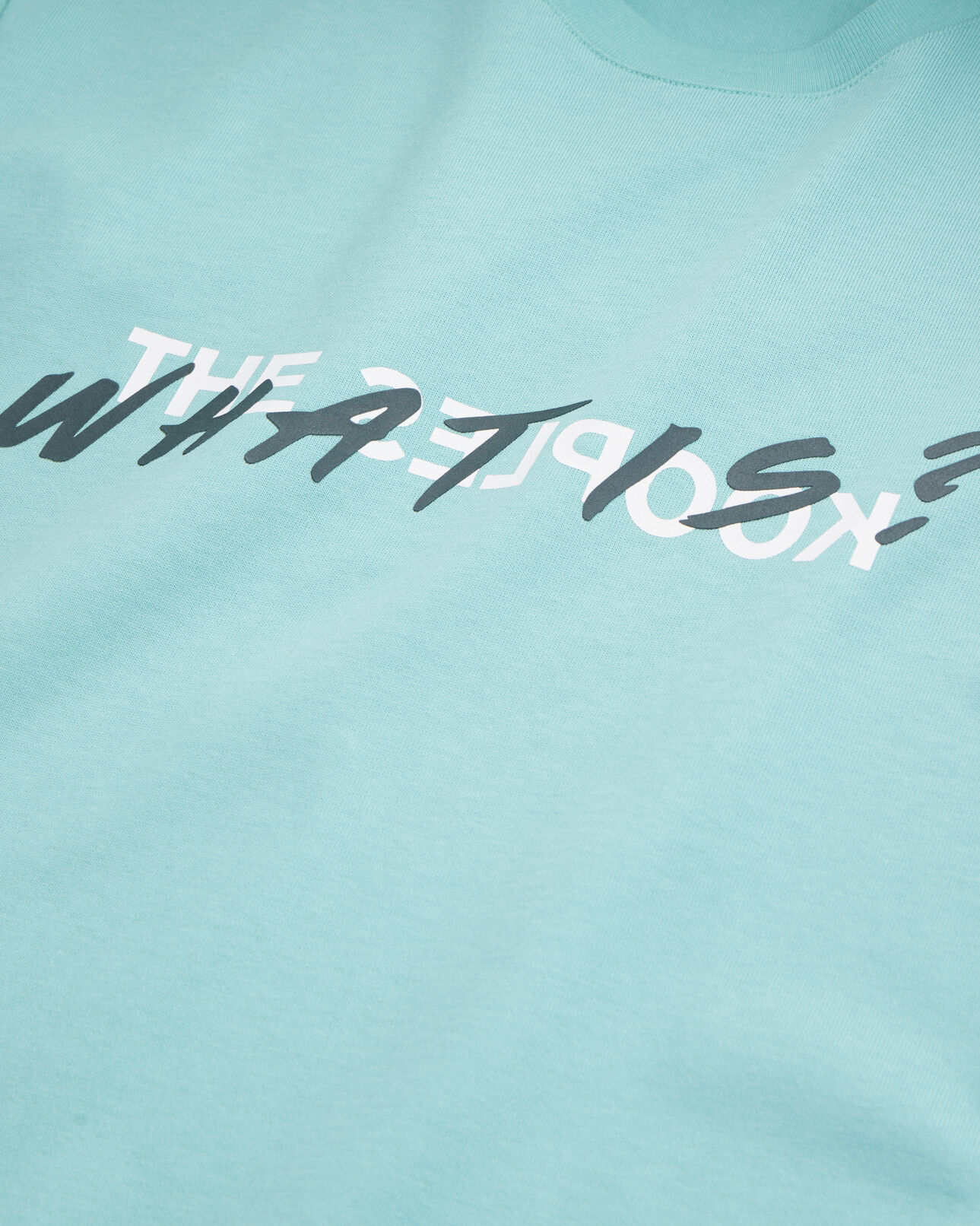 The Kooples HERREN GREEN WATER hellgrünes t-shirt „what is“ für herren