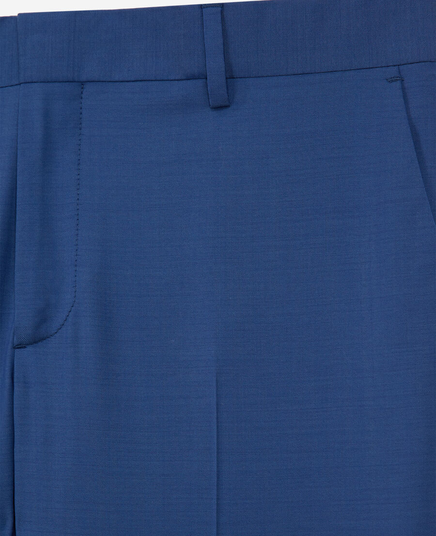 pantalón de traje azul