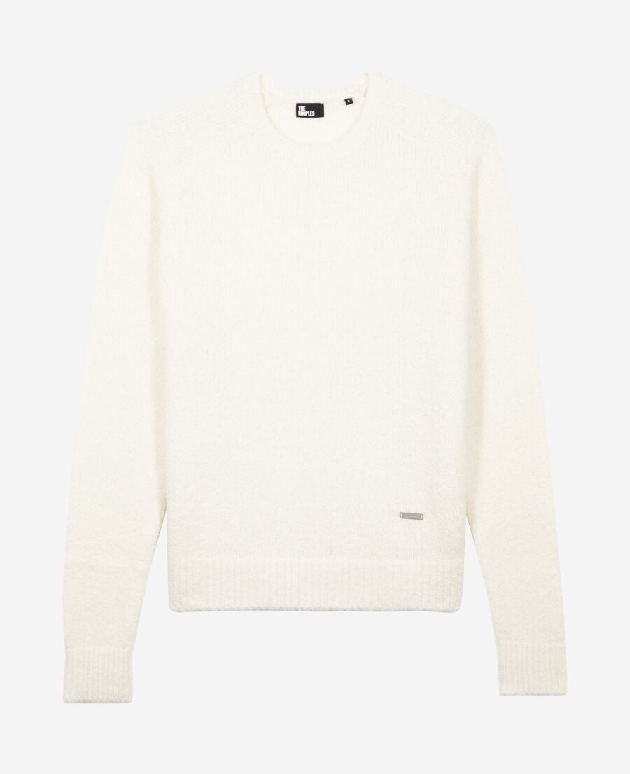 The Kooples MEN LIGHT BEIGE beige wool crew neck sweater