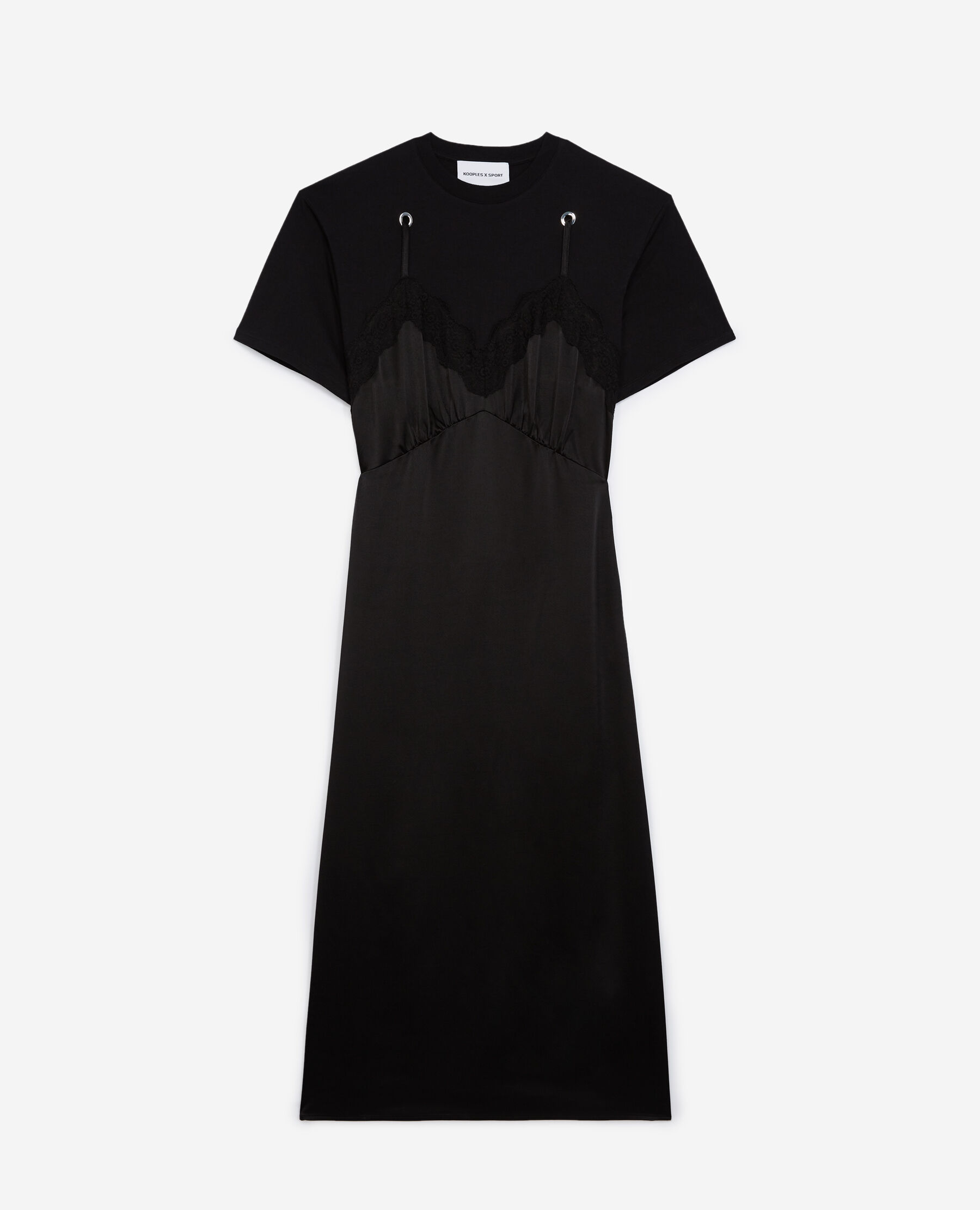 Robe tshirt shop longue noire