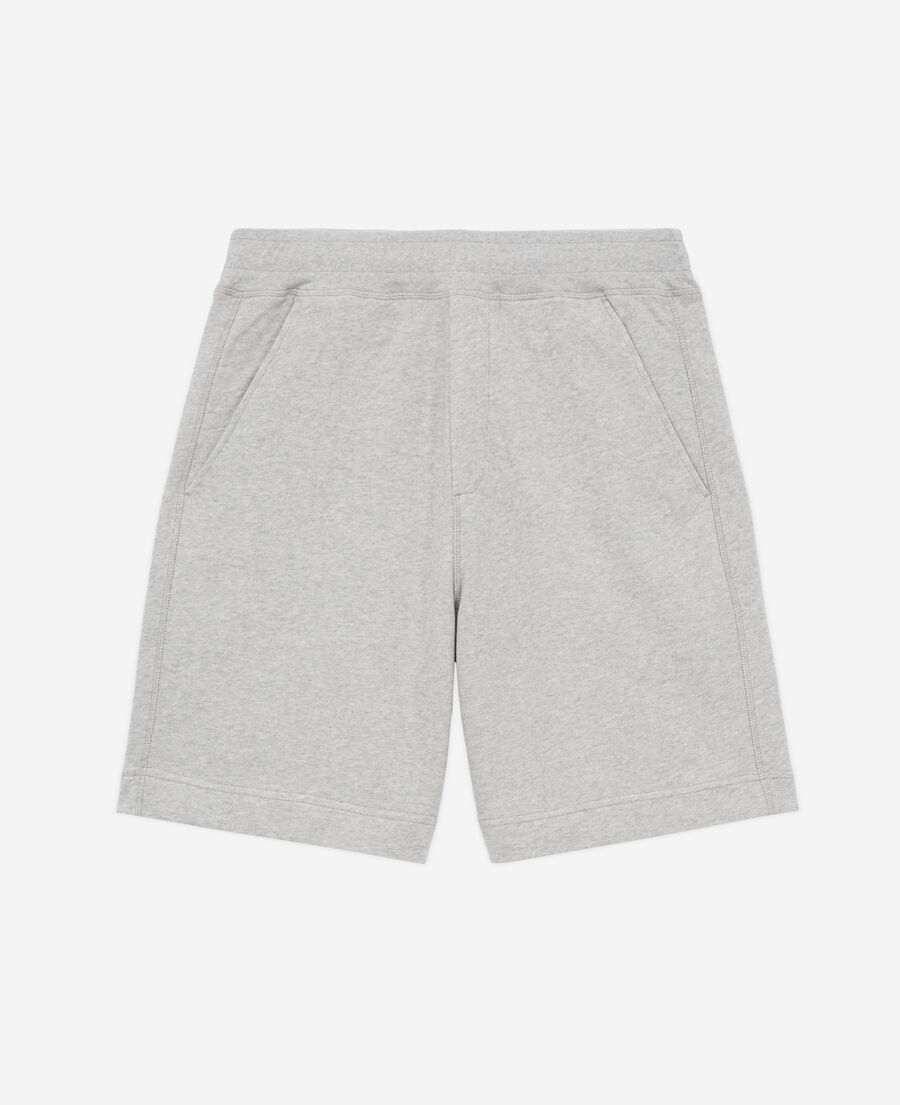 pantalones cortos muletón gris claro