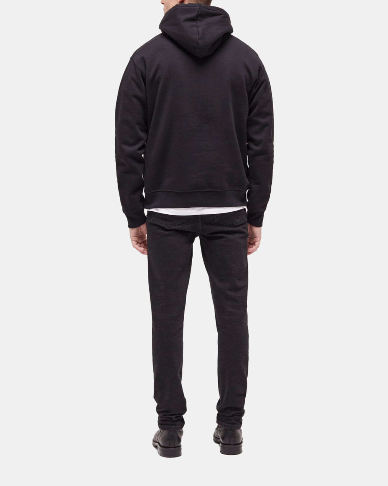 The Kooples MEN BLACK black logo hoodie
