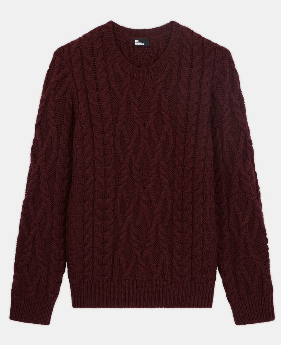 pull en laine rouge