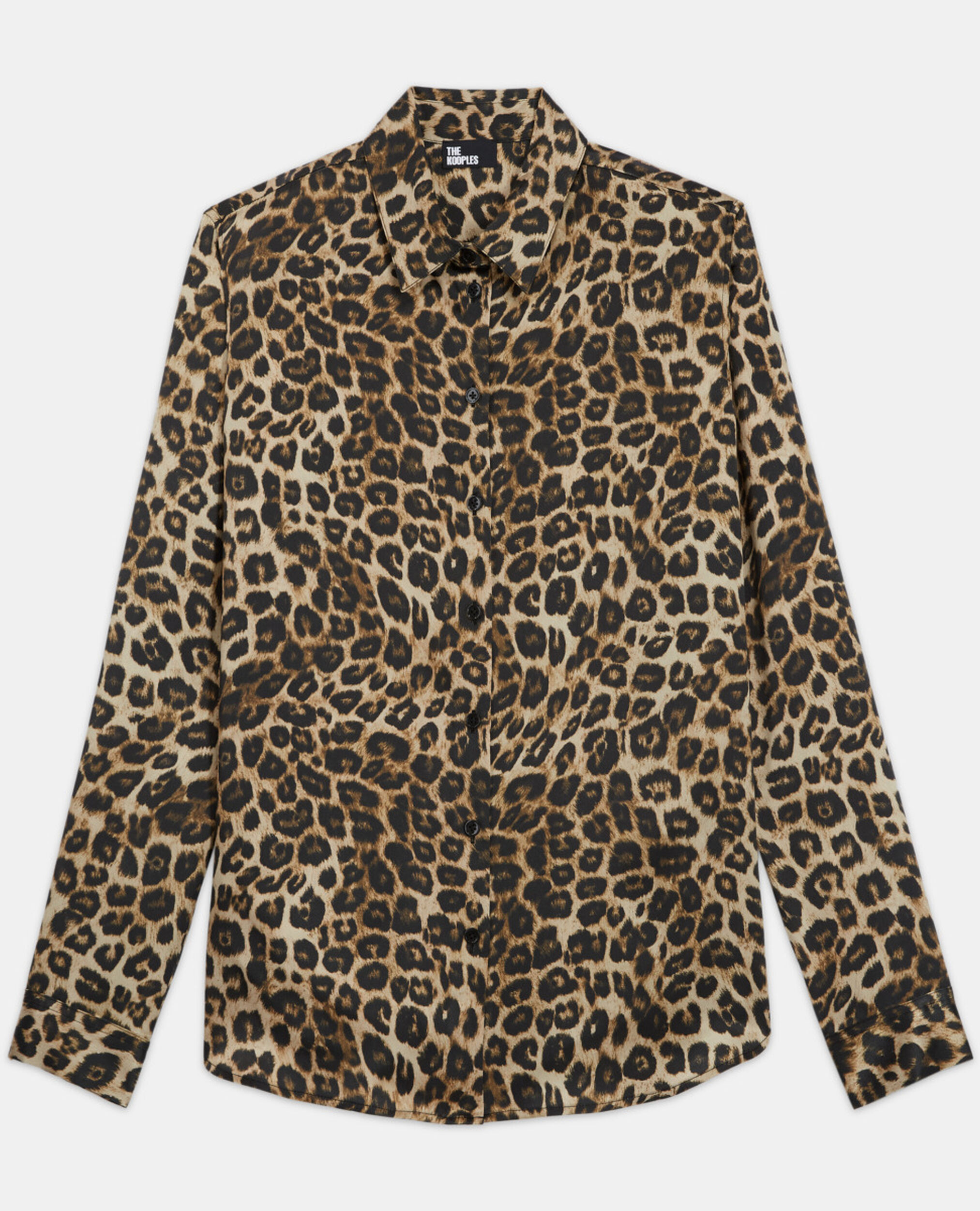 Leopard print silk shirt, LEOPARD, hi-res image number null