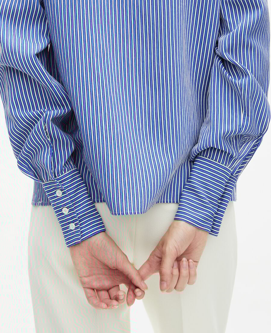 The Kooples WOMEN BLUE WHITE striped shirt