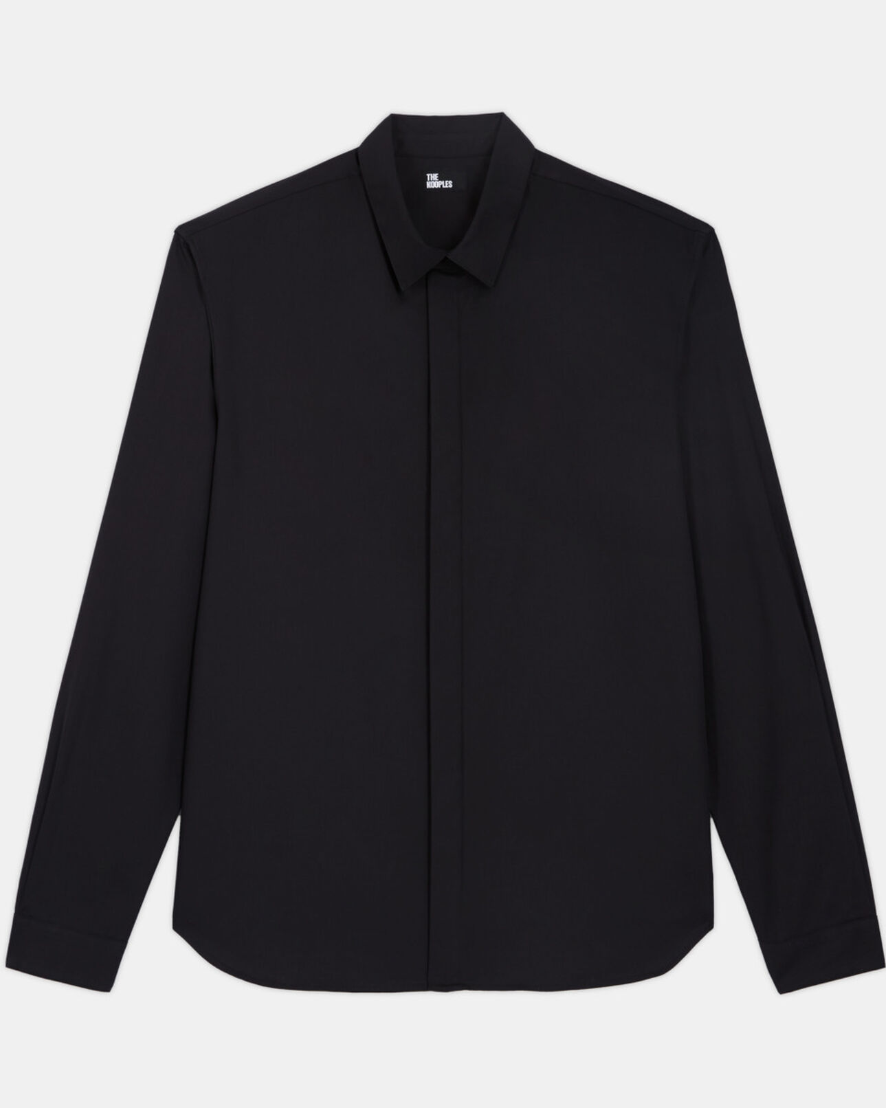 The Kooples HOMME BLACK chemise col classique noire
