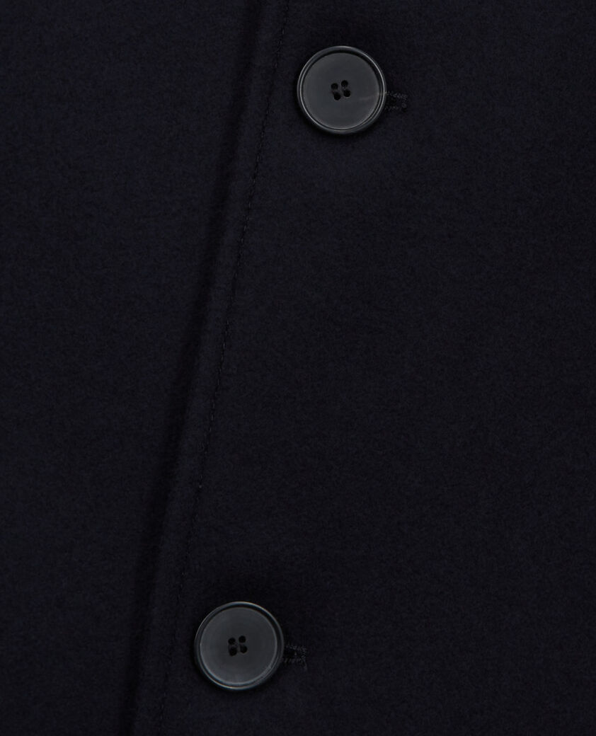 The Kooples MEN BLACK long black wool coat