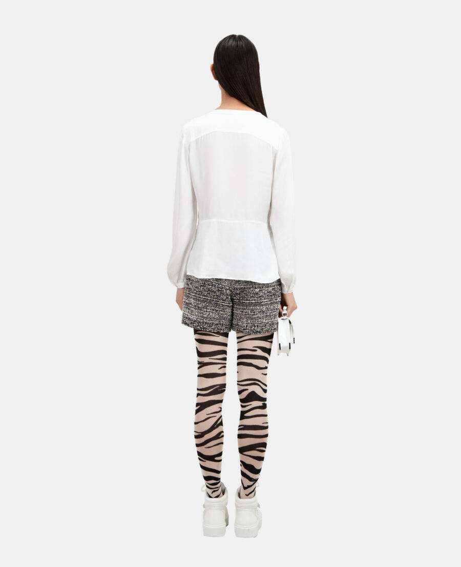 The Kooples F ECRU ecru top with pleating