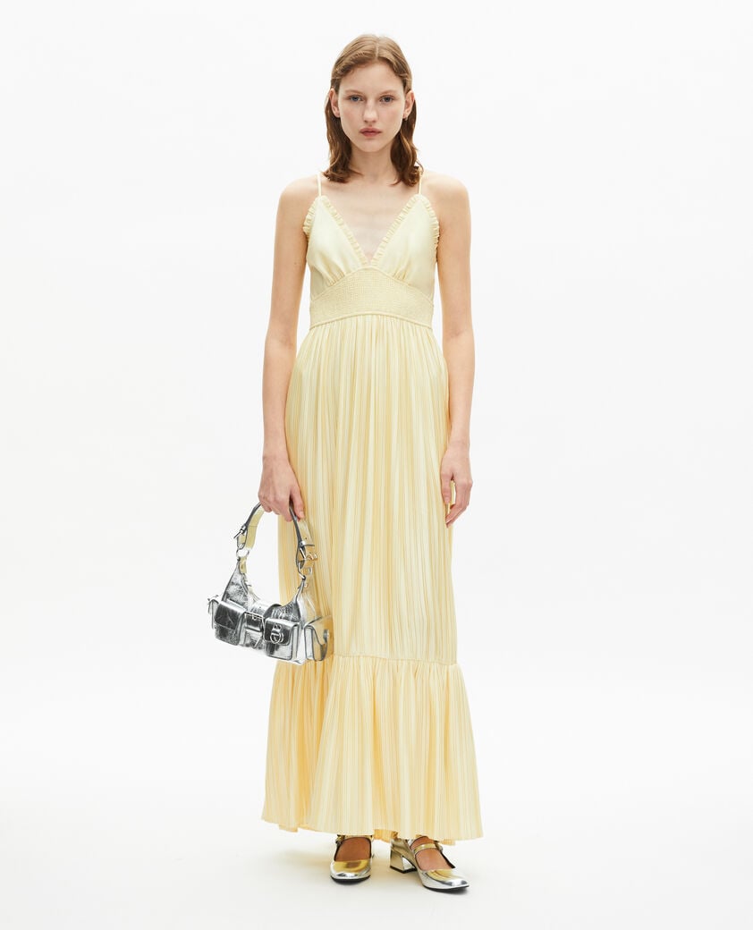 The Kooples DAMEN YELLOW langes gelbes kleid