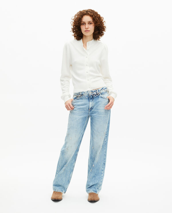 The Kooples DAMEN ECRU strickjacke ecru