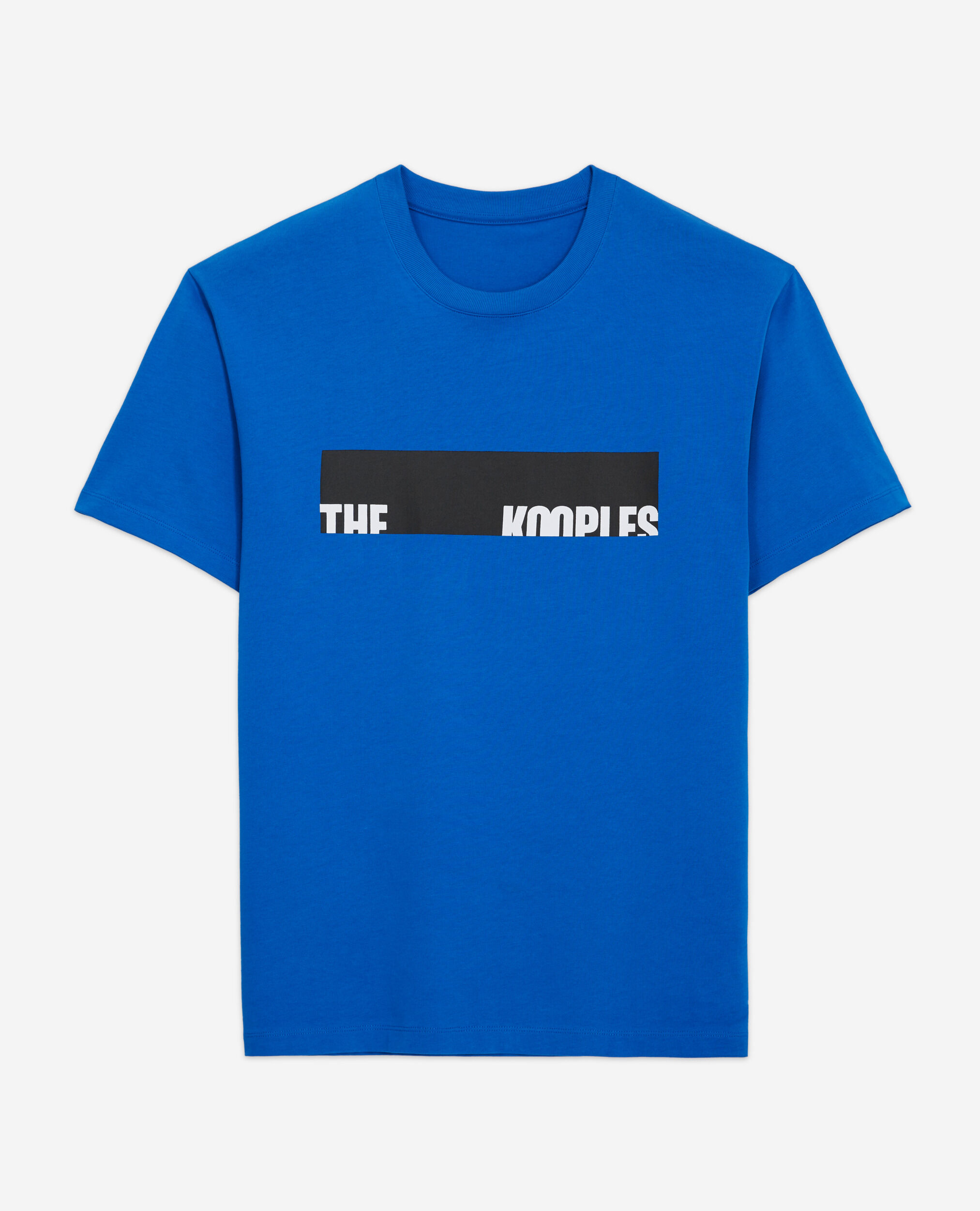 Blue screen print T-shirt, INK BLUE, hi-res image number null