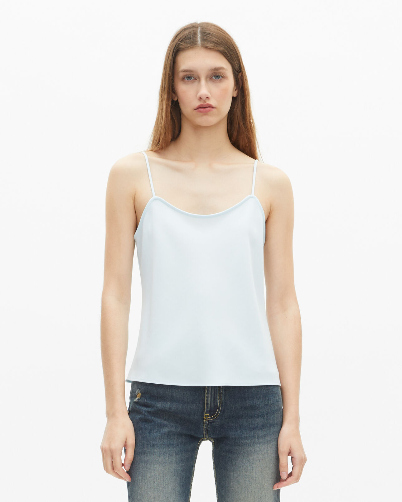 The Kooples F BABY BLUE light blue camisole