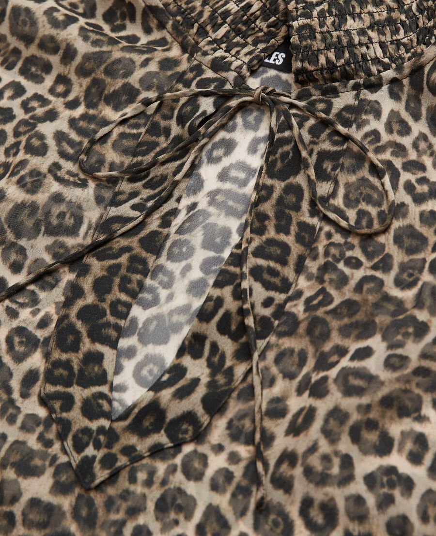 bluse mit leopardenmuster