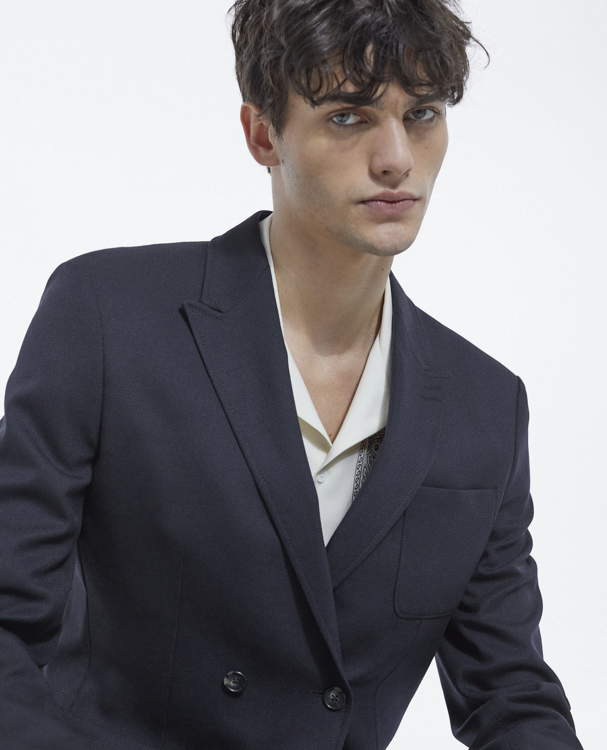 Zara man deals double breasted blazer