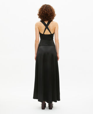 The Kooples WOMEN BLACK black sleeveless maxi dress
