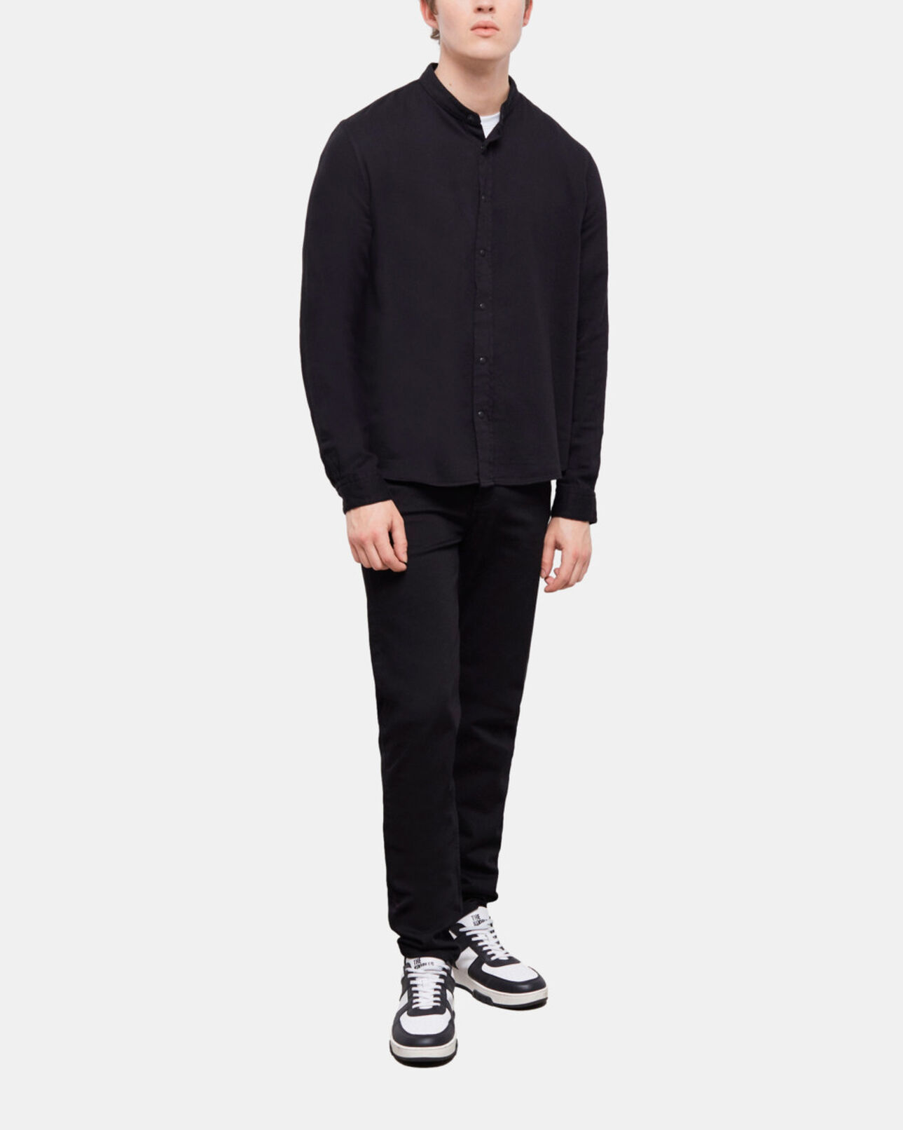 The Kooples HOMBRE BLACK camisa informal negra