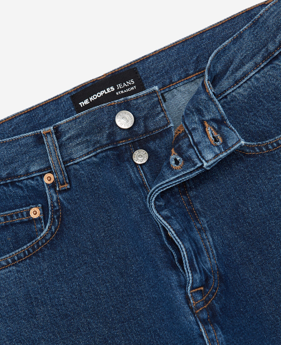 Straightcut dark blue jeans The Kooples US