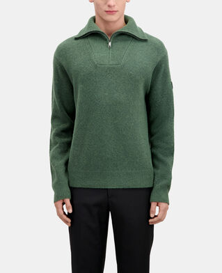 The Kooples HERREN FOREST grüner pullover aus wolle und alpaka